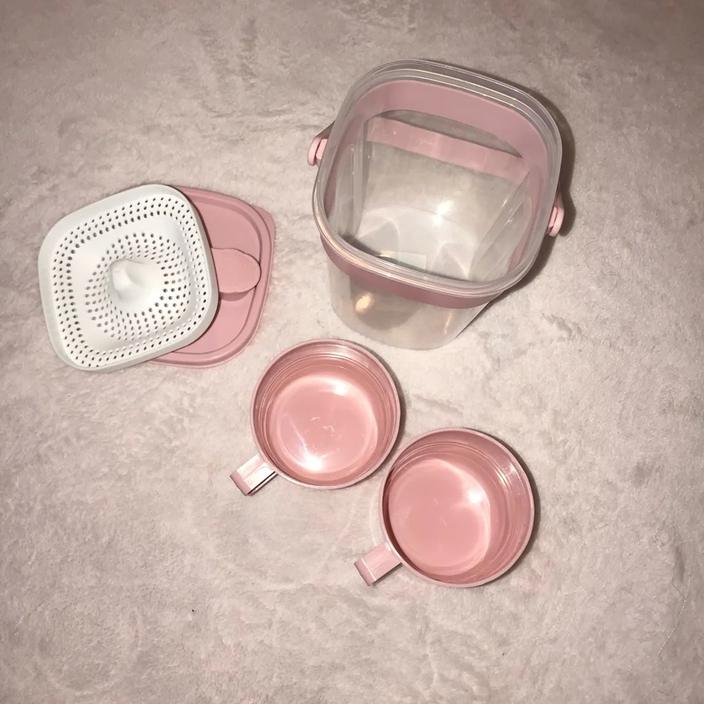 Portable Water Juice Container With Cups for Dining Cafe Picnic New - Picture 13 of 14